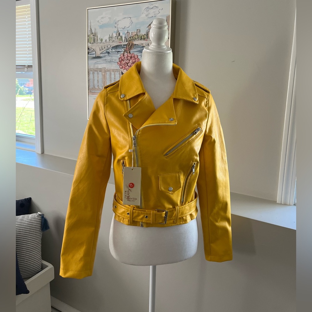 ❌SOLD Kela Yila Faux Leather Jacket - Picture 2 of 8